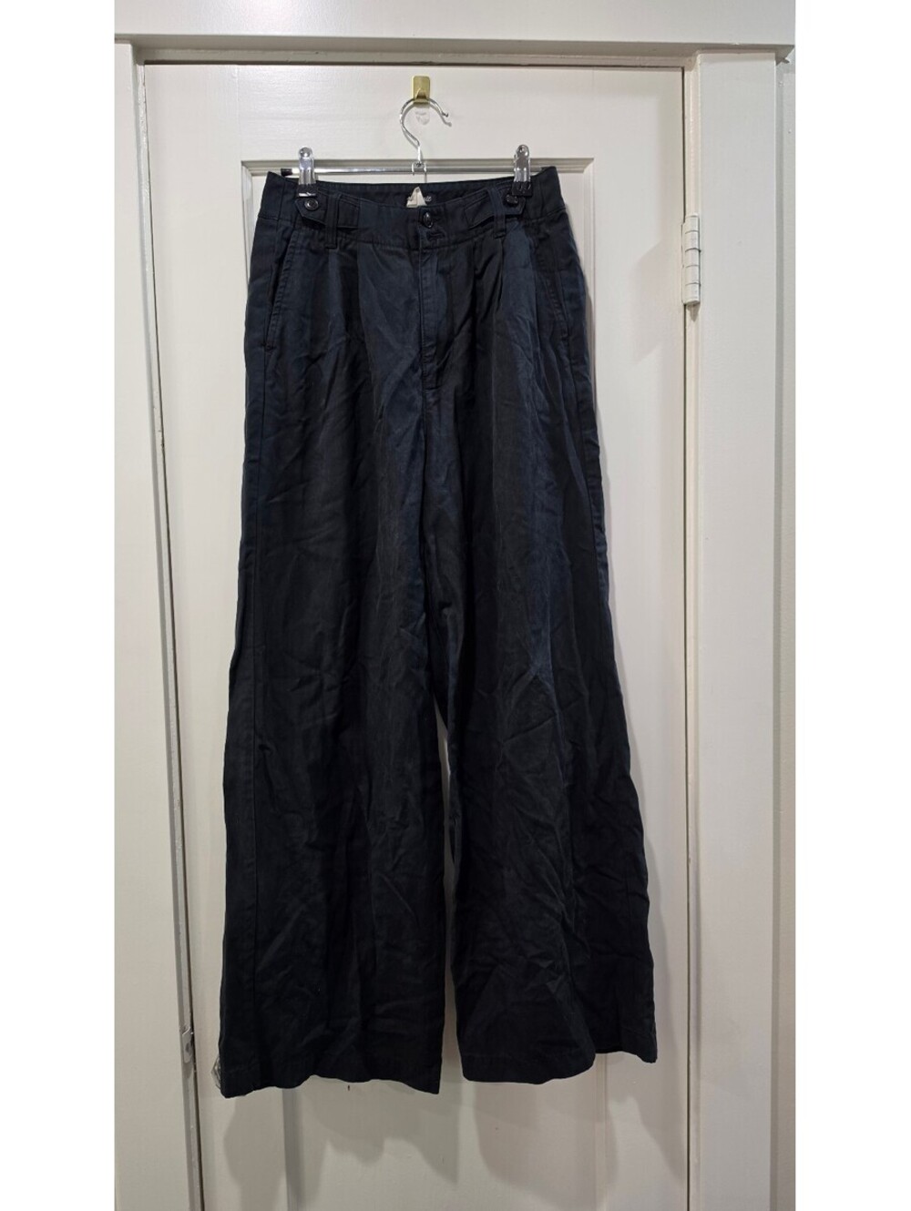 Madewell Black Wide Leg Pants Size 0